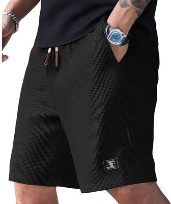 DBAXX Solid Men Black Regular Shorts
