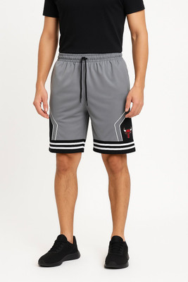 foxxboro Printed, Striped Men Black Basic Shorts