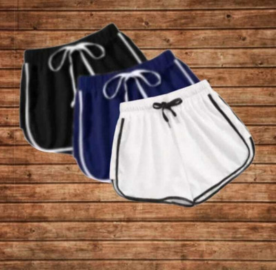 POWERmerc Solid Women Multicolor Hotpants