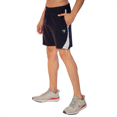 SG Solid Men Blue Sports Shorts