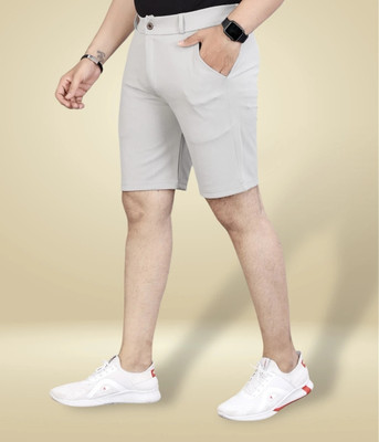 HHTRENDS Solid Men Grey Basic Shorts