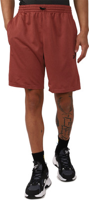 REEBOK Solid Men Red Regular Shorts
