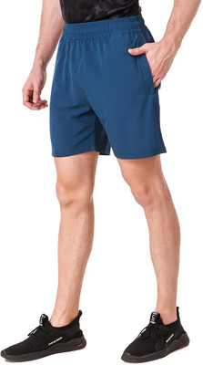 A F O Solid Men Blue Boxer Shorts