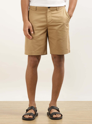 Andamen Solid Men Khaki Casual Shorts