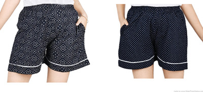 Goodpoint Printed Women Blue Hotpants