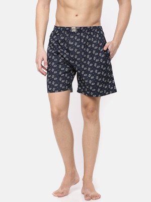 Force NXT Printed Men Dark Blue Boxer Shorts