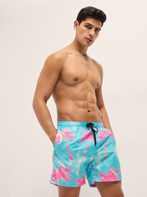 THE BEAR HOUSE Printed Men Multicolor Swim Shorts