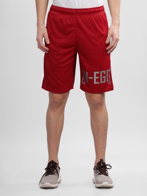 INEGO Printed Men Maroon Casual Shorts