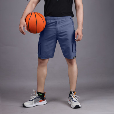 VRAJGLOBAL Solid Men Beige Cargo Shorts
