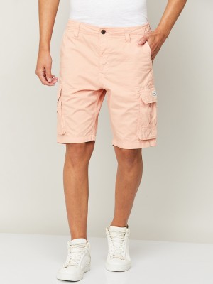 Forca by Lifestyle Solid Men Pink Casual Shorts