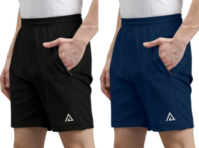 ASR Solid Men Multicolor Regular Shorts