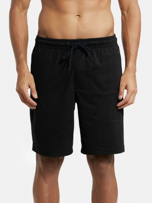 JOCKEY Solid Men Black Basic Shorts