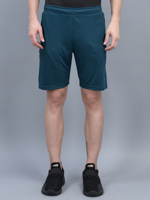 Force NXT Solid Men Green Sports Shorts