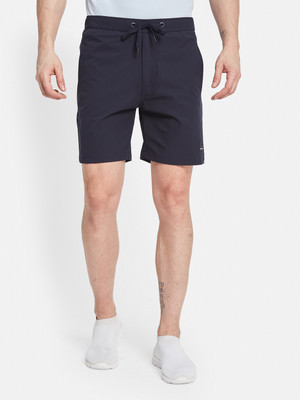 Octave Solid Men Dark Blue Regular Shorts