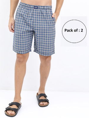 HIGHLANDER Checkered Men Multicolor Casual Shorts