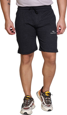Classic Martino Solid Men Dark Grey Sports Shorts