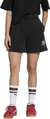 PUMA Printed Women Black Sports Shorts