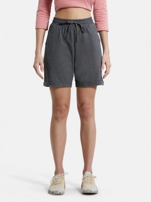 JOCKEY Solid Women Dark Grey Regular Shorts