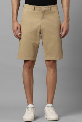 Allen Solly Solid Men Beige Regular Shorts