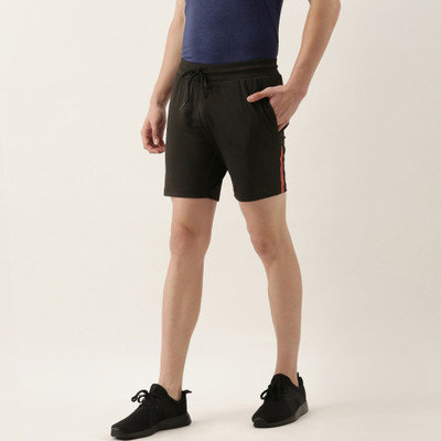 SWEET DREAMS Solid Men Reversible Black Regular Shorts