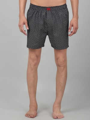 CANTABIL Printed Men Black Boxer Shorts