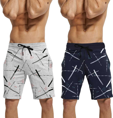 TRIPR Printed Men Multicolor Regular Shorts