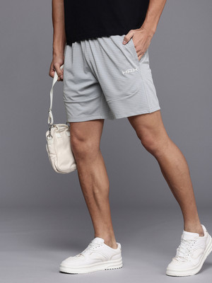 HRX by Hrithik Roshan Self Design Men Grey Regular Shorts