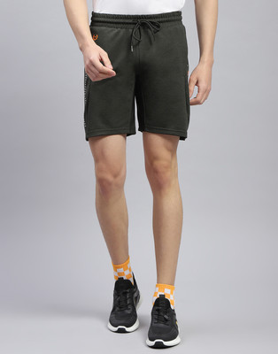 MONTE CARLO Solid Men Dark Green Sports Shorts