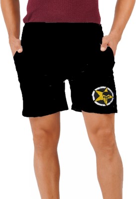 jocker Solid Men Black Running Shorts