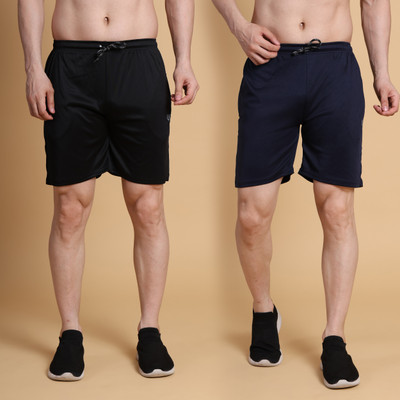 Qora Solid Men Multicolor Regular Shorts