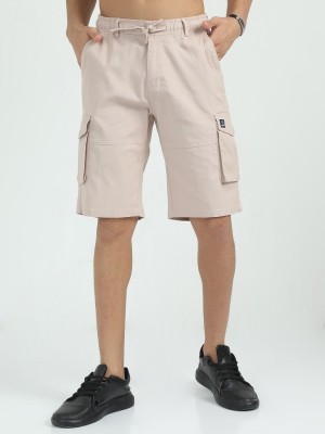 Bellaciao Clothings Co Solid Men Grey Cargo Shorts