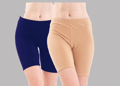 ARSHEEN ADORE Solid Women White Basic Shorts