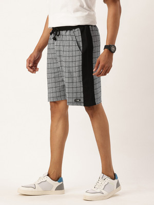 ARISE Checkered Men Multicolor Regular Shorts