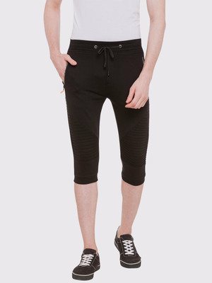 Status Quo Solid Men Black Regular Shorts