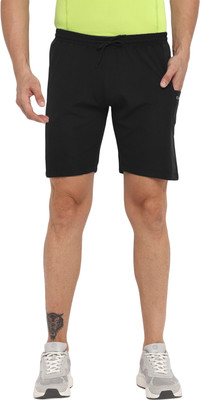 OFF LIMITS Solid Men Black Regular Shorts