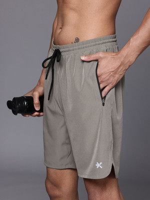HRX by Hrithik Roshan Printed Men Brown Sports Shorts