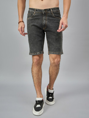 STUDIO NEXX Solid Men Denim Grey Denim Shorts