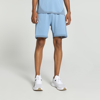 PUMA Solid Men Blue Regular Shorts