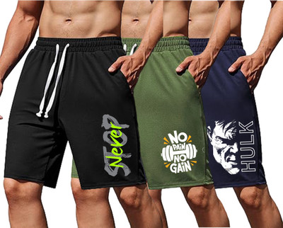 Whaley Printed Men Multicolor Regular Shorts