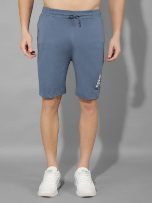 Dollar Solid Men Blue Bermuda Shorts