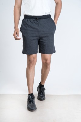 Naskar Fashion Solid Men Black Regular Shorts