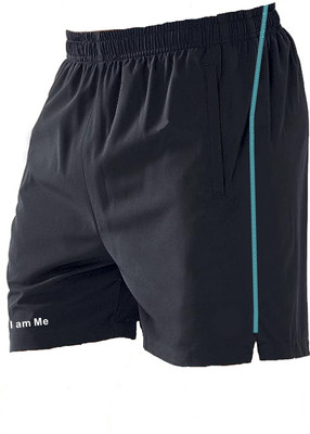Justwin Solid Men Blue Running Shorts