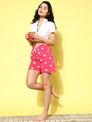 ETC Printed Women Pink Bermuda Shorts
