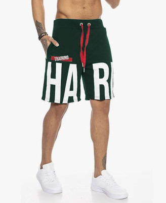 CULISH Printed Men Dark Green Gym Shorts