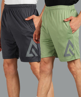 Adrenex Solid Men Multicolor Running Shorts