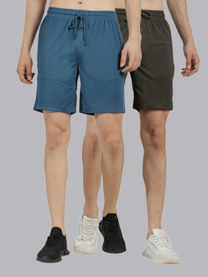 Force NXT Solid Men Multicolor Sports Shorts