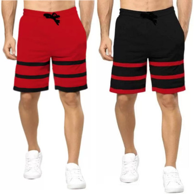 Ticoss Striped Men Multicolor Basic Shorts
