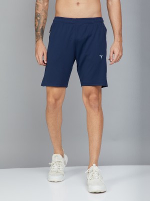 TECHNOSPORT Solid Men Dark Blue Sports Shorts