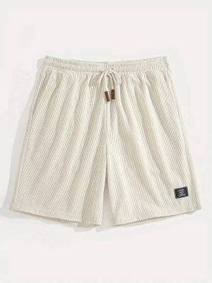 AA Fashion Solid Men White Regular Shorts, Night Shorts