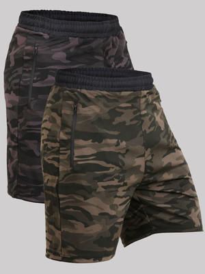 Kyk Self Design Men Multicolor Compression Shorts